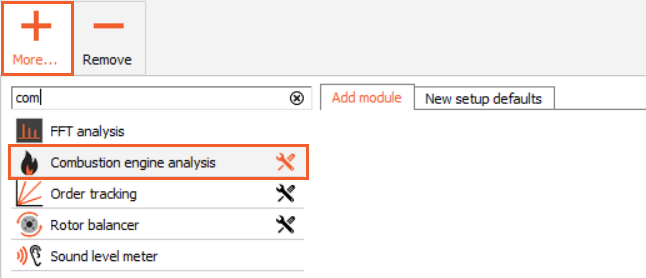 Add a CEA module to the Channel setup inside DewesoftX Add a CEA module to the Channel setup inside DewesoftX