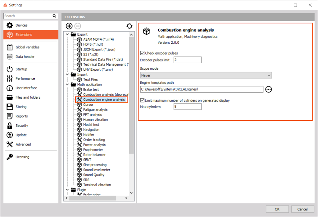 Setting up the CEA module under Settings Setting up the CEA module under Settings