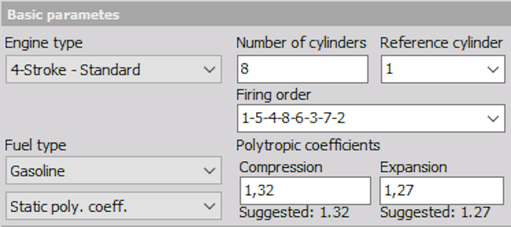Basic parameters definition
