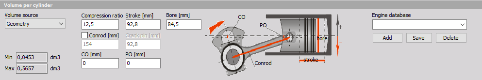 Volume per cylinder definition Volume per cylinder definition