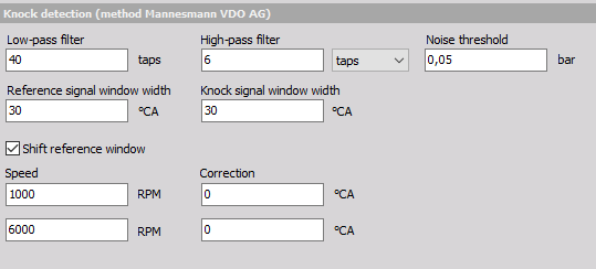 Knock detection settings Knock detection settings