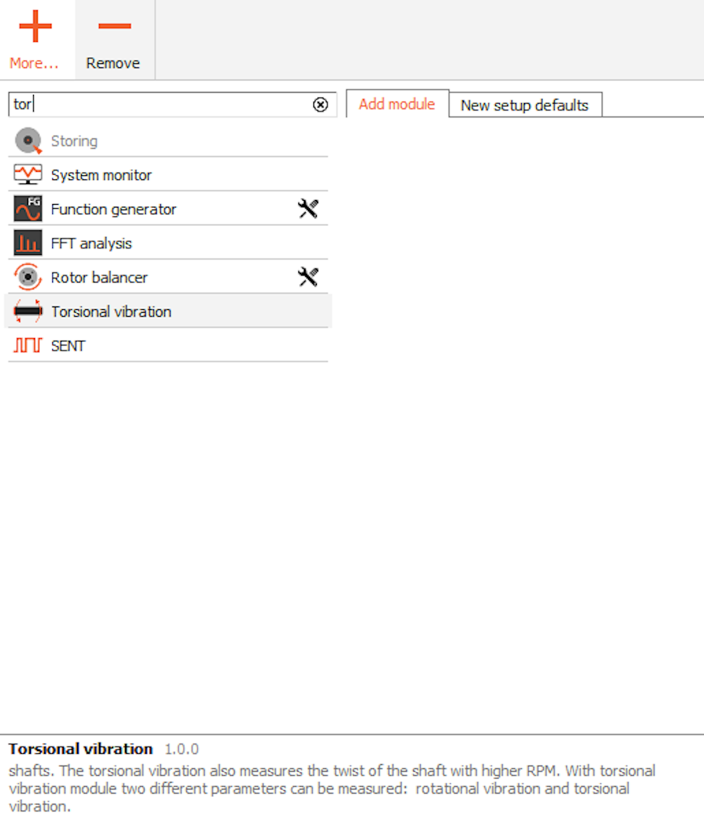 Add Torsional vibration in DewesoftX