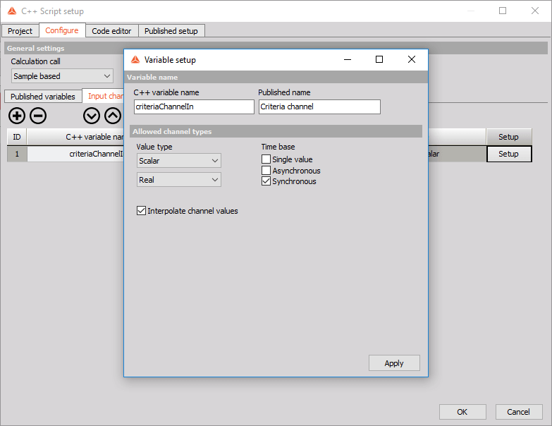 Setup the variable as shown Setup the variable as shown