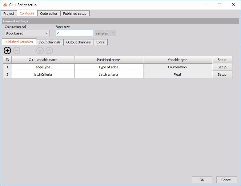 Change the calculation call in Configure tab to Block based Change the calculation call in Configure tab to Block based