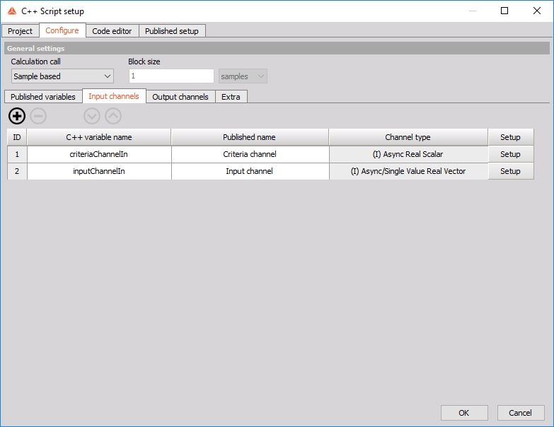 Change the Input channels to Asynchronous and Single Value Change the Input channels to Asynchronous and Single Value