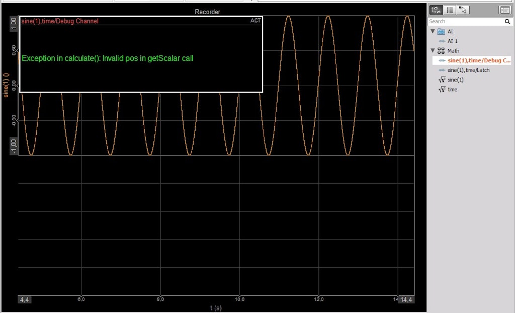 Debug channel output Debug channel output