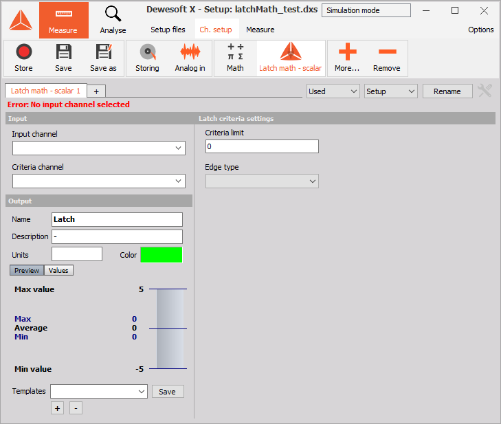 Test the plugin by running it with F5, going to Ch. setup tab and adding the Latch math - Scalar Test the plugin by running it with F5, going to Ch. setup tab and adding the Latch math - Scalar