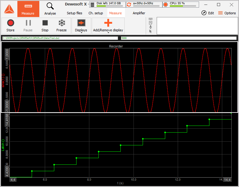 Results with falling edge type and the criteria limit set to 0.5 Results with falling edge type and the criteria limit set to 0.5
