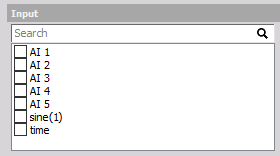 You can choose more than one input channel by checking the checkboxes You can choose more than one input channel by checking the checkboxes