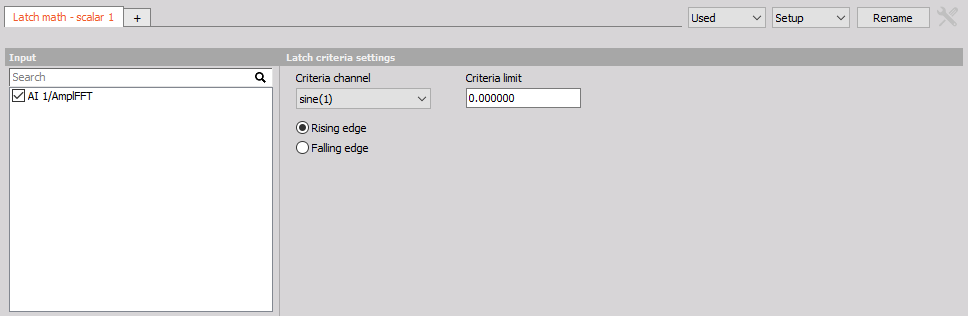 Run plugin by pressing the F5, load the created setup and try to assign the channels Run plugin by pressing the F5, load the created setup and try to assign the channels