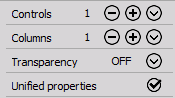 Unified properties checkbox Unified properties checkbox
