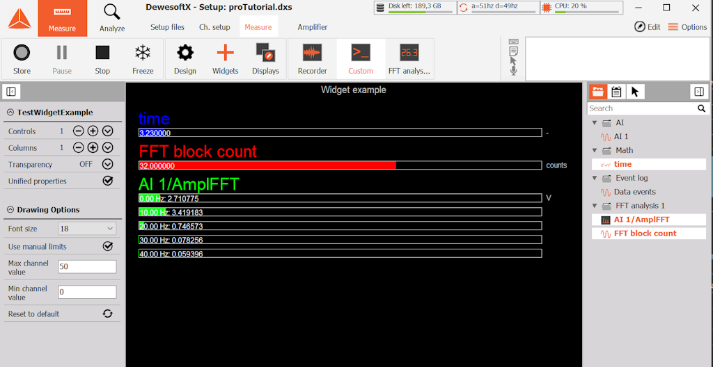 End result is a widget that accepts input channels of any type and displays the current value of the channel, channel name and unit End result is a widget that accepts input channels of any type and displays the current value of the channel, channel name and unit