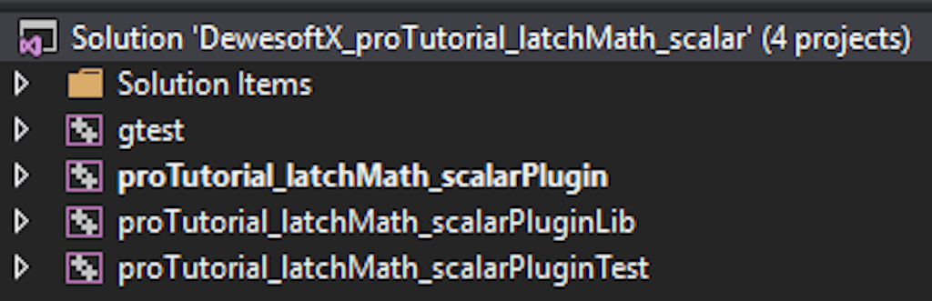 New C++ Plugin project is created