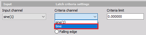 Part of code is triggered as you click on any item inside ComboBox containing Criteria channel names Part of code is triggered as you click on any item inside ComboBox containing Criteria channel names