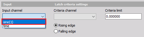 Selecting inside ComboBox component containing Input channel names Selecting inside ComboBox component containing Input channel names