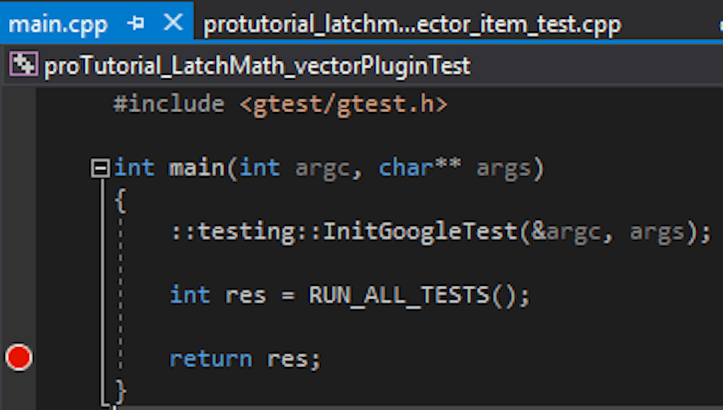 Place a breakpoint right before 'return res;'