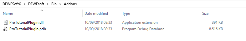Locate the .dll file in the Addons folder of the installation Locate the .dll file in the Addons folder of the installation