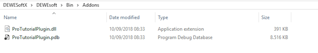 Locate the .dll file in the Addons folder of the installation
