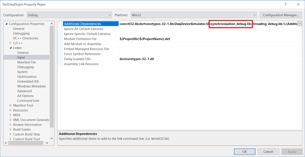 TestDaqPlugin properties TestDaqPlugin properties