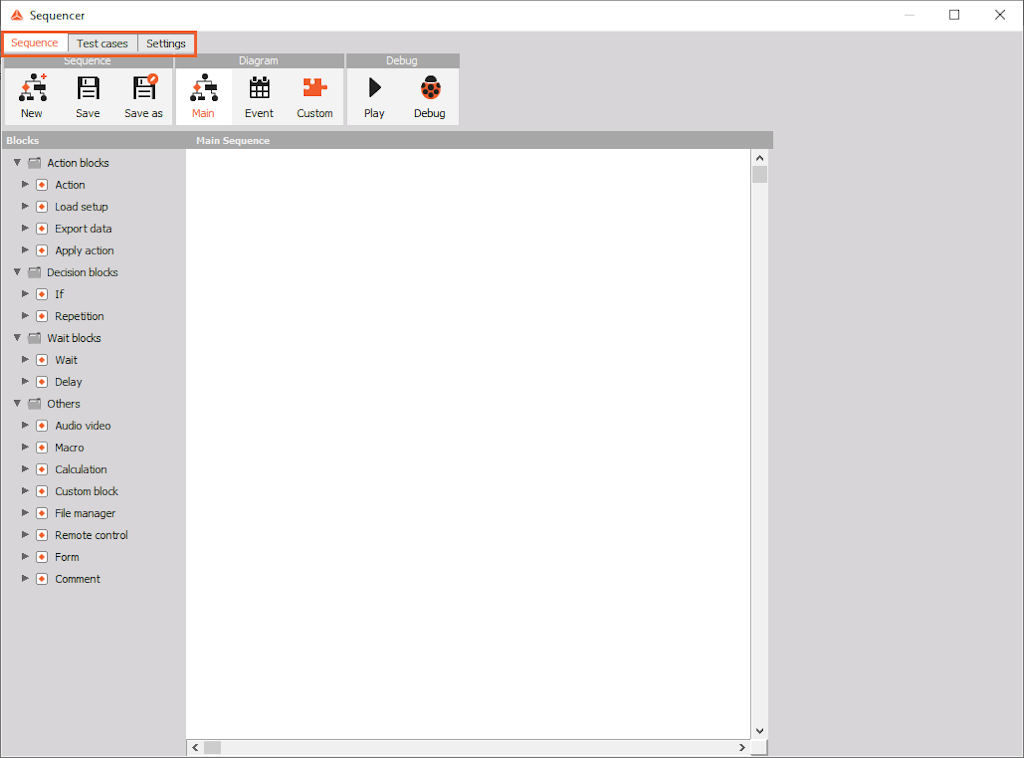 Sequencer window