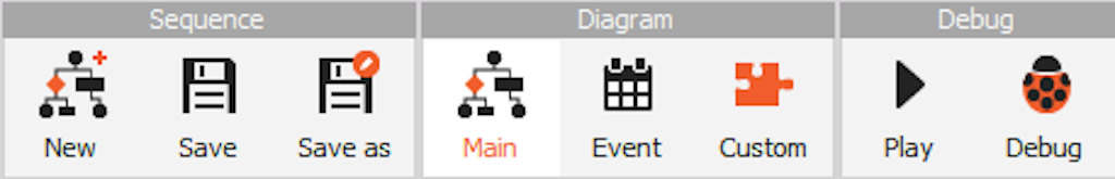 Sequence buttons