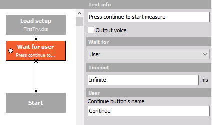 Wait for user block settings Wait for user block settings