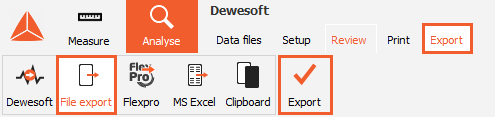 Export Data action exports the data Export Data action exports the data