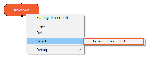 In existing sequence add a Custom block and with the right click find the option 'Extract custom block' which can be later added in another sequence as a Custom block In existing sequence add a Custom block and with the right click find the option 'Extract custom block' which can be later added in another sequence as a Custom block