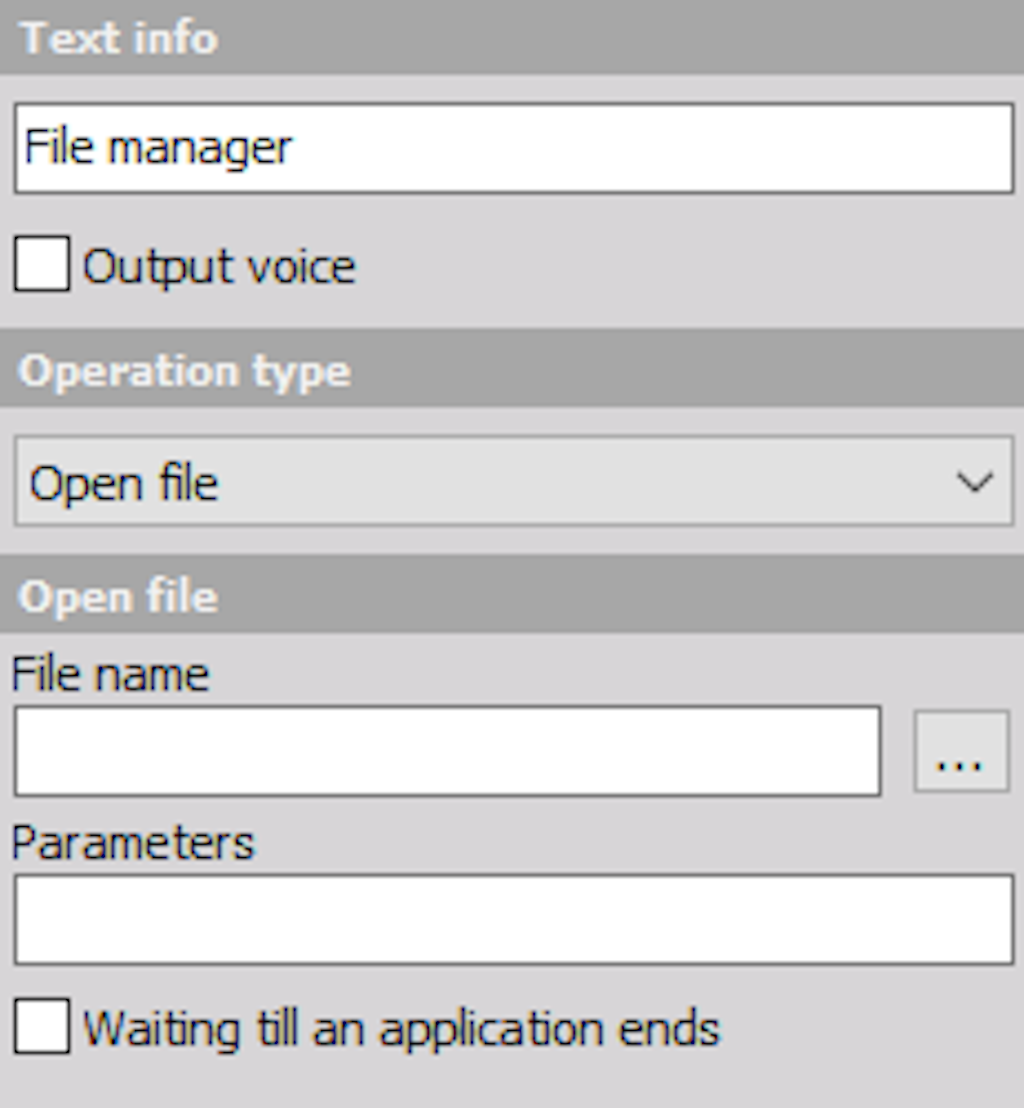 File manager block