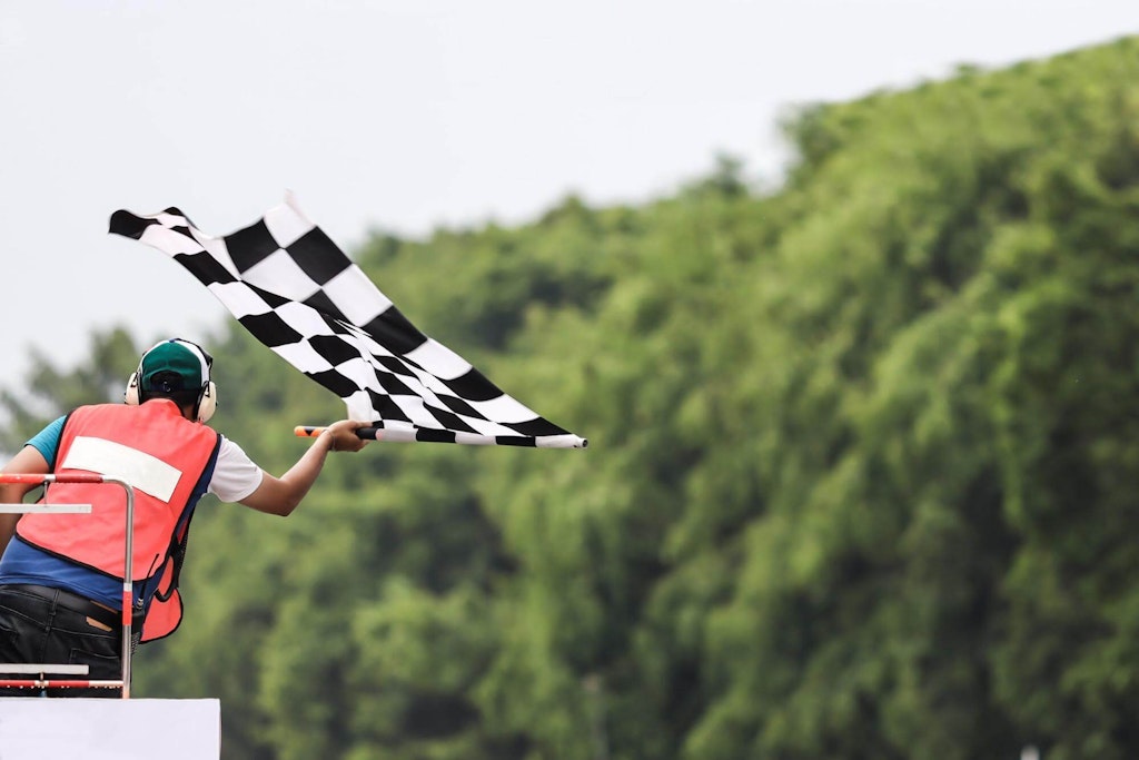 Checkered flag