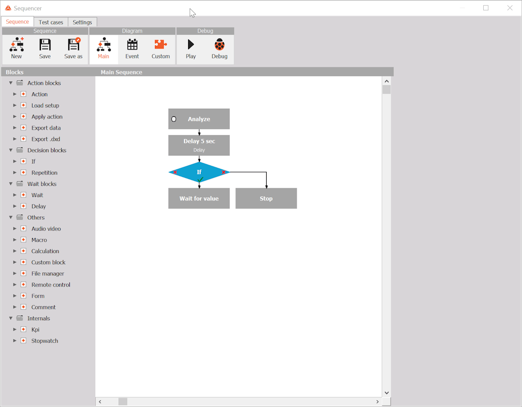 Sequencer workspace