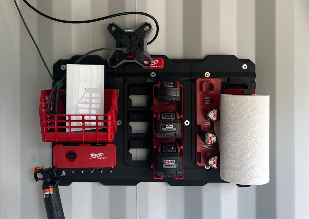 The silver Starlink router 