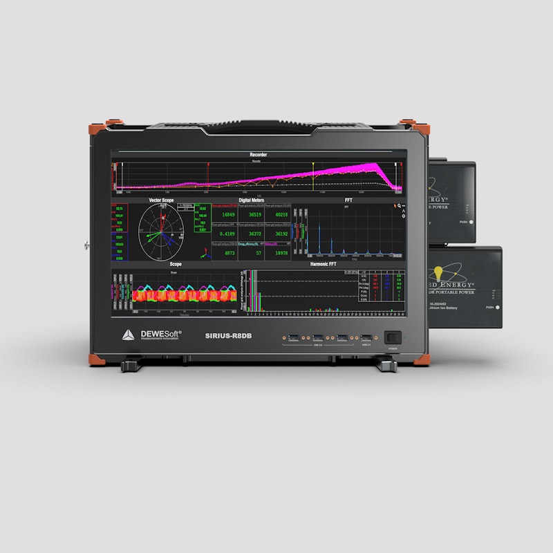 Dewesoft R2db SIRIUS® | 휴대용 전력 분석기 | Dewesoft