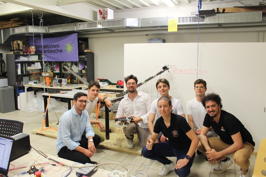 Figure 15. The Polimi Sailing Team with a team from Dewesoft Italy.