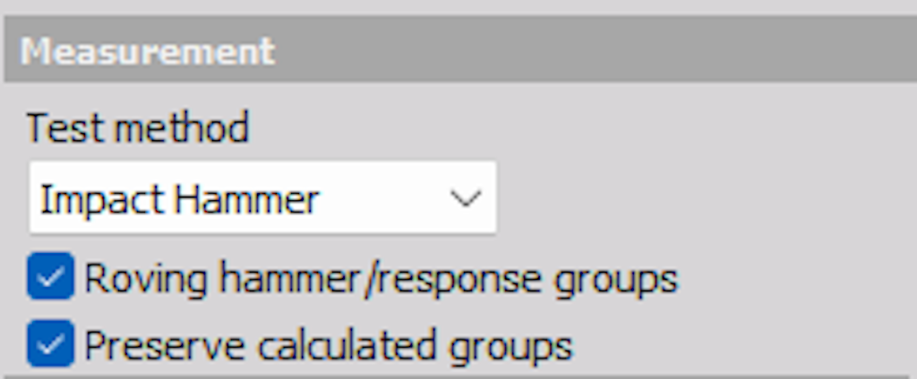 Figure 3. Setting Preserve groups in DewesoftX. 