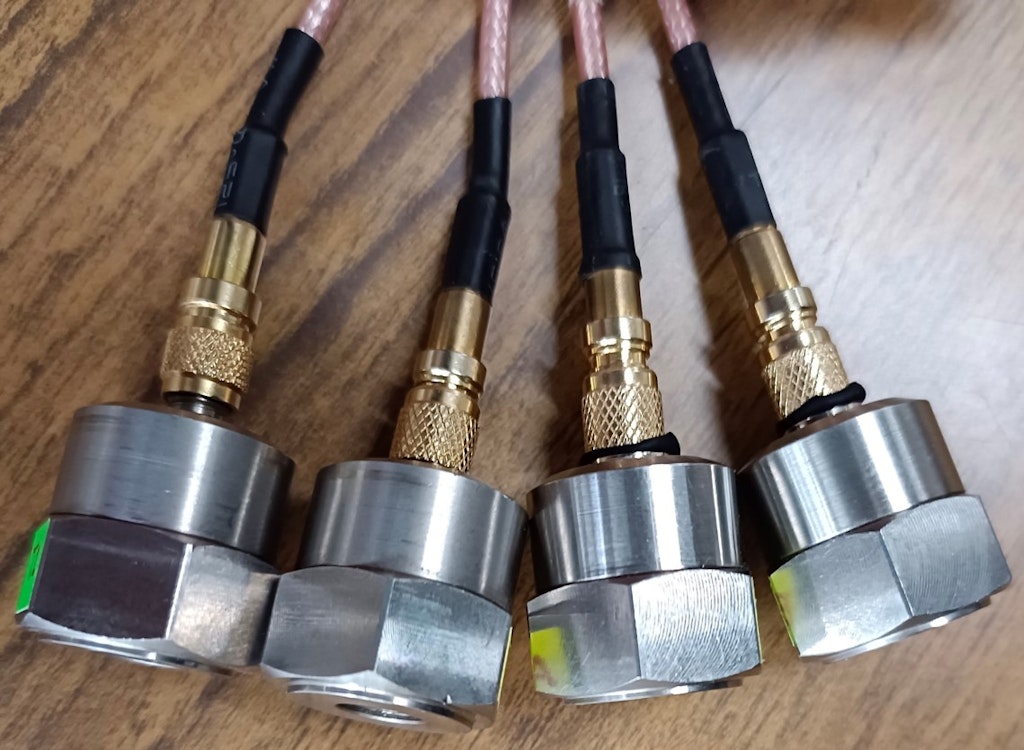 Figure 7. A set of piezoelectric accelerometers.