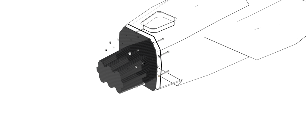 Figure 3. The method of attaching the IA Assembly to the SGe-07 vehicle.