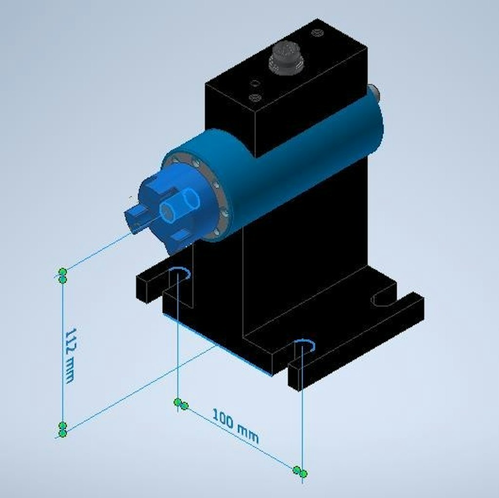 Abb. 4: Mechanischer Aufbau für das Drehmomentmessgerät