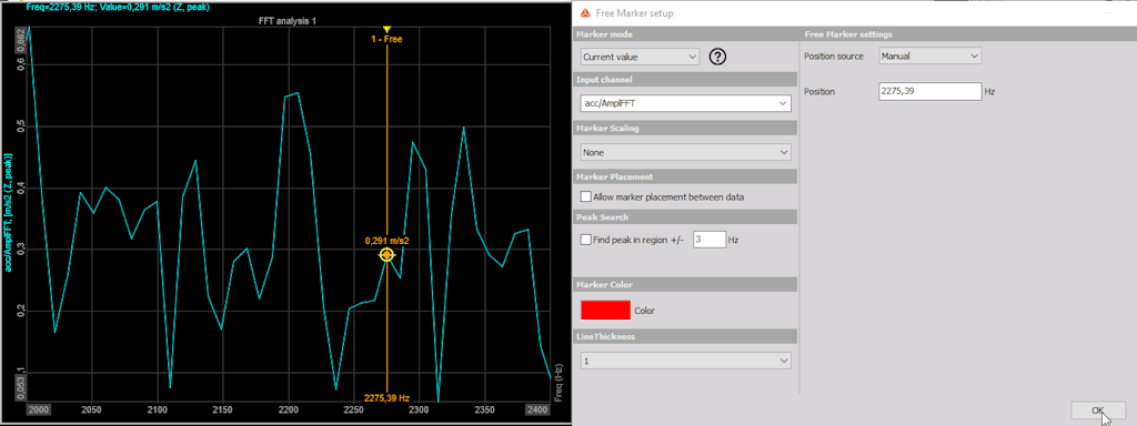 The moving image shows the functionality of the Peak Search section. The moving image shows the functionality of the Peak Search section.