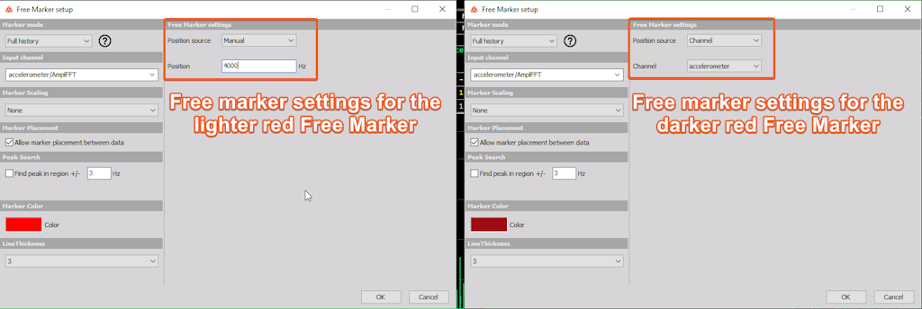 The image shows the Free marker setup. The image shows the Free marker setup.
