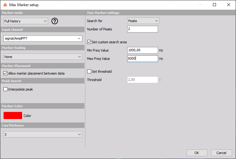 The image shows a standard setup for Max markers. The image shows a standard setup for Max markers.