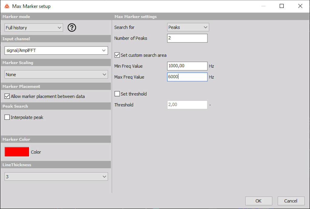 The image shows a standard setup for Max markers.