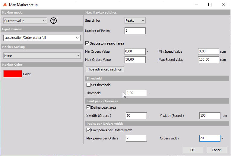 The image shows our new setup with advanced settings. The image shows our new setup with advanced settings.