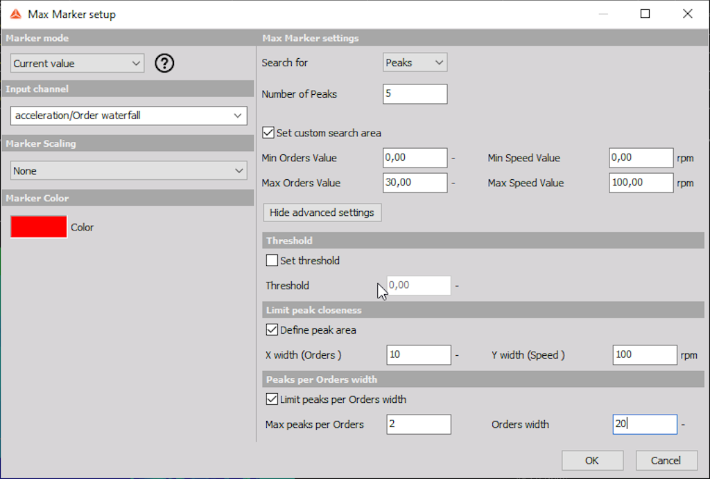 The image shows our new setup with advanced settings.