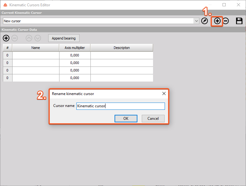 Adding a new Kinematic cursor. Adding a new Kinematic cursor.