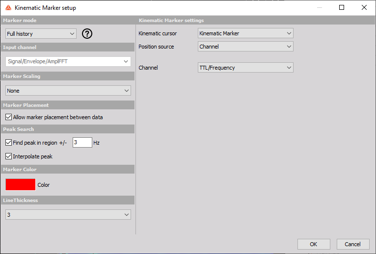 The image shows the Kinematic marker setup. The image shows the Kinematic marker setup.