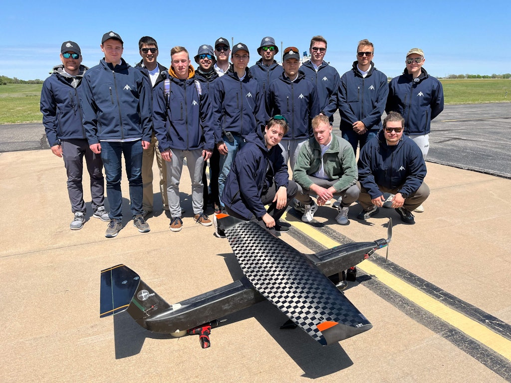 Figure 1. The DBF Edvard Rusjan Slovenian team at the DBF competition.