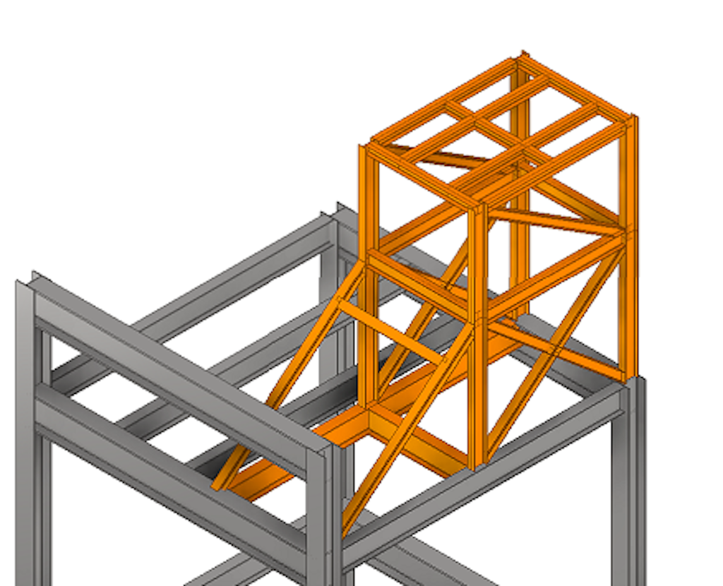 Figure 10. Structure design Option 1 – an utterly new structure.