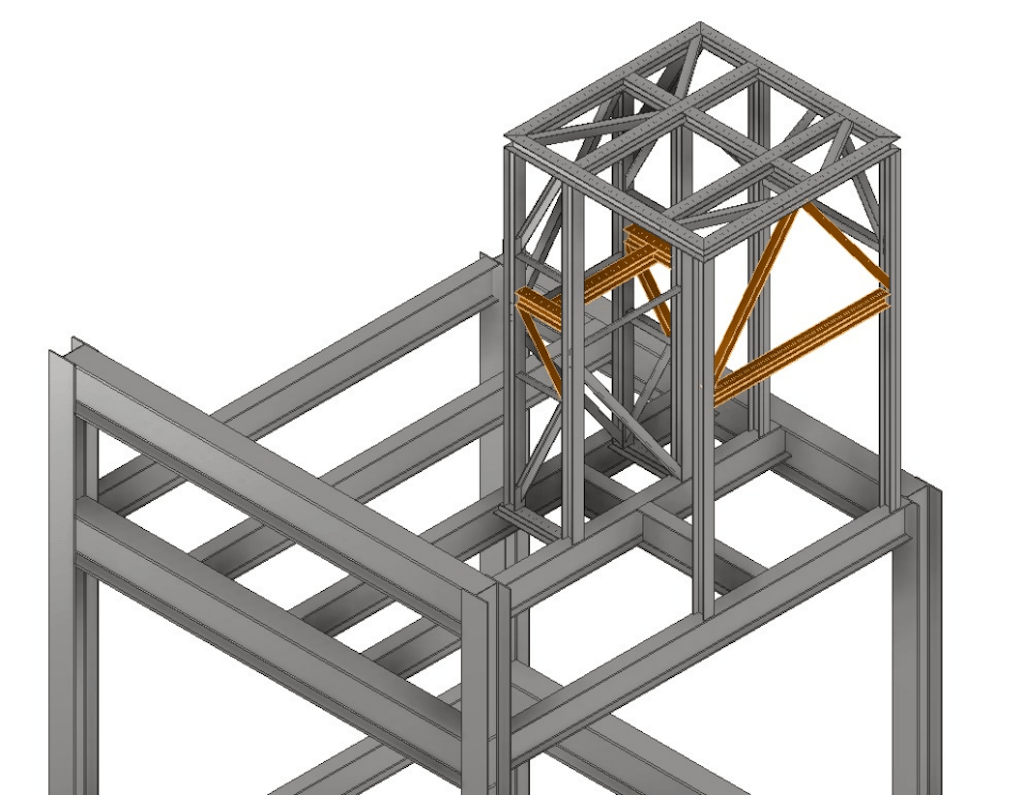 Figure 11. Structure design Option 2 -  a modification of existing structure V1.