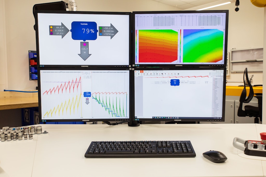 Test bench testing and validation of small electric motors